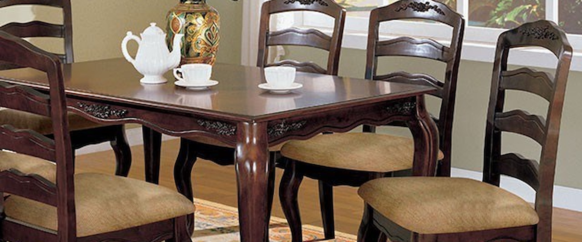 7 Piece Dining Table & Chair Set