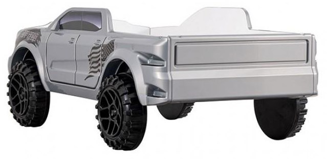 Furniture of America FOA Truck FOA7725GY Twin Truck Bed Grey Del