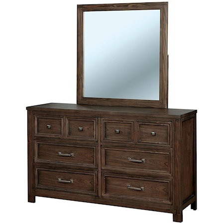 Dresser and Mirror Combination