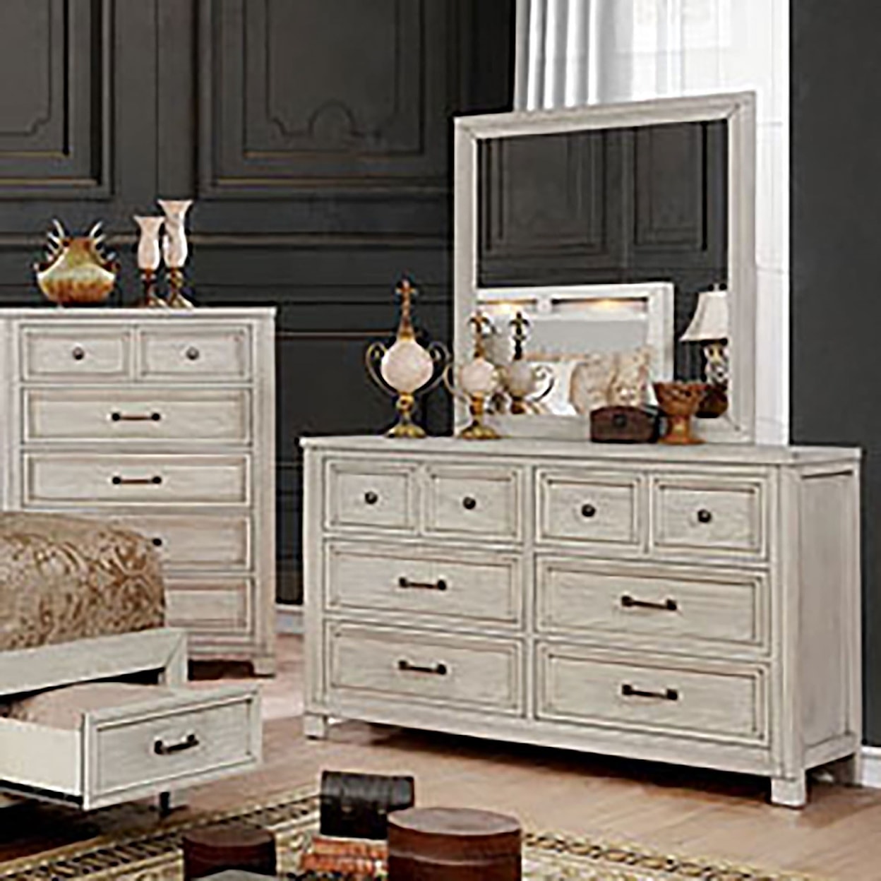 FUSA Tywyn Dresser and Mirror Combination