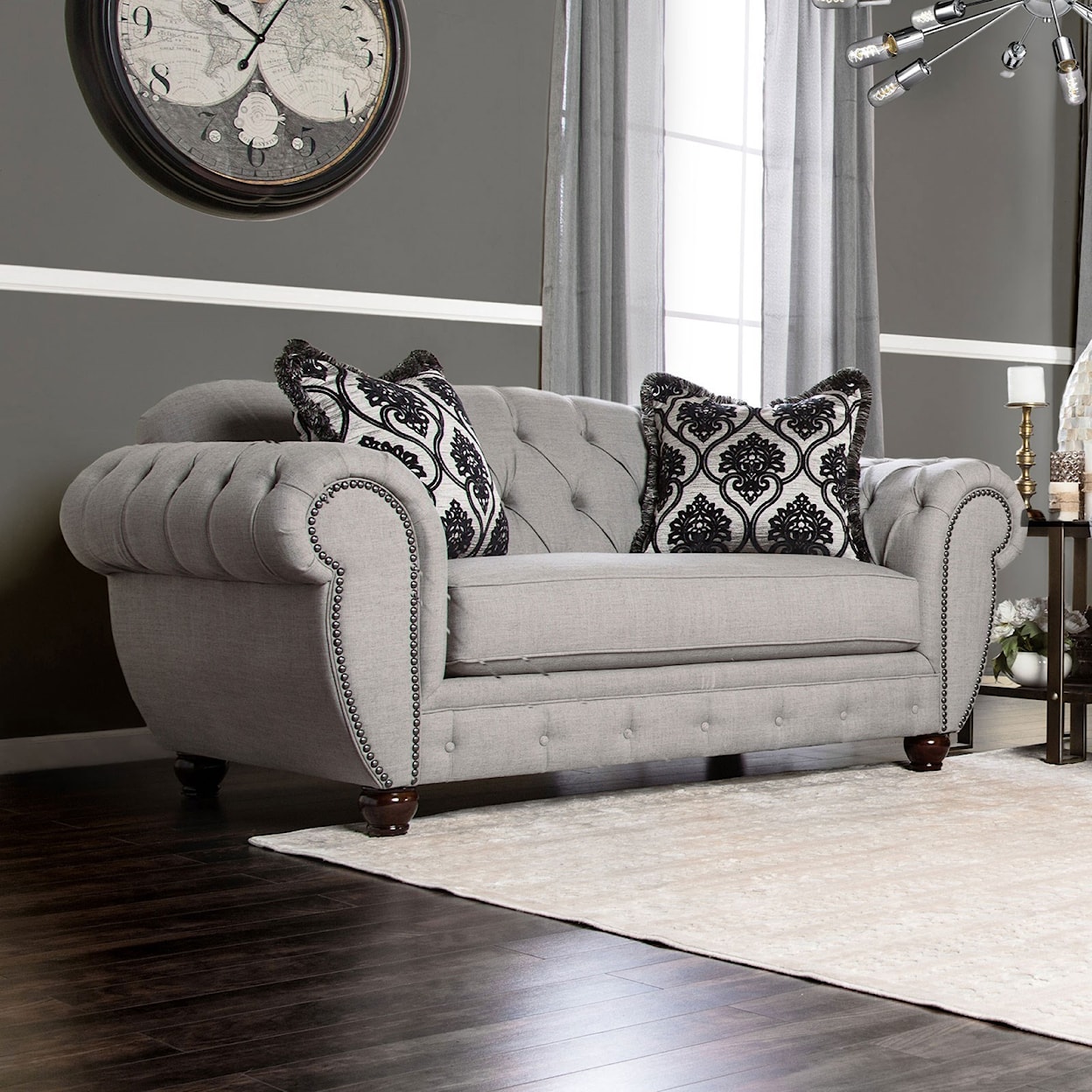 Furniture of America Viviana Love Seat