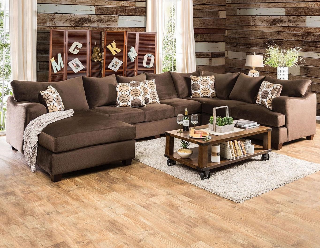 Furniture of America FOA Wessington SM6111 SECTIONAL Casual U