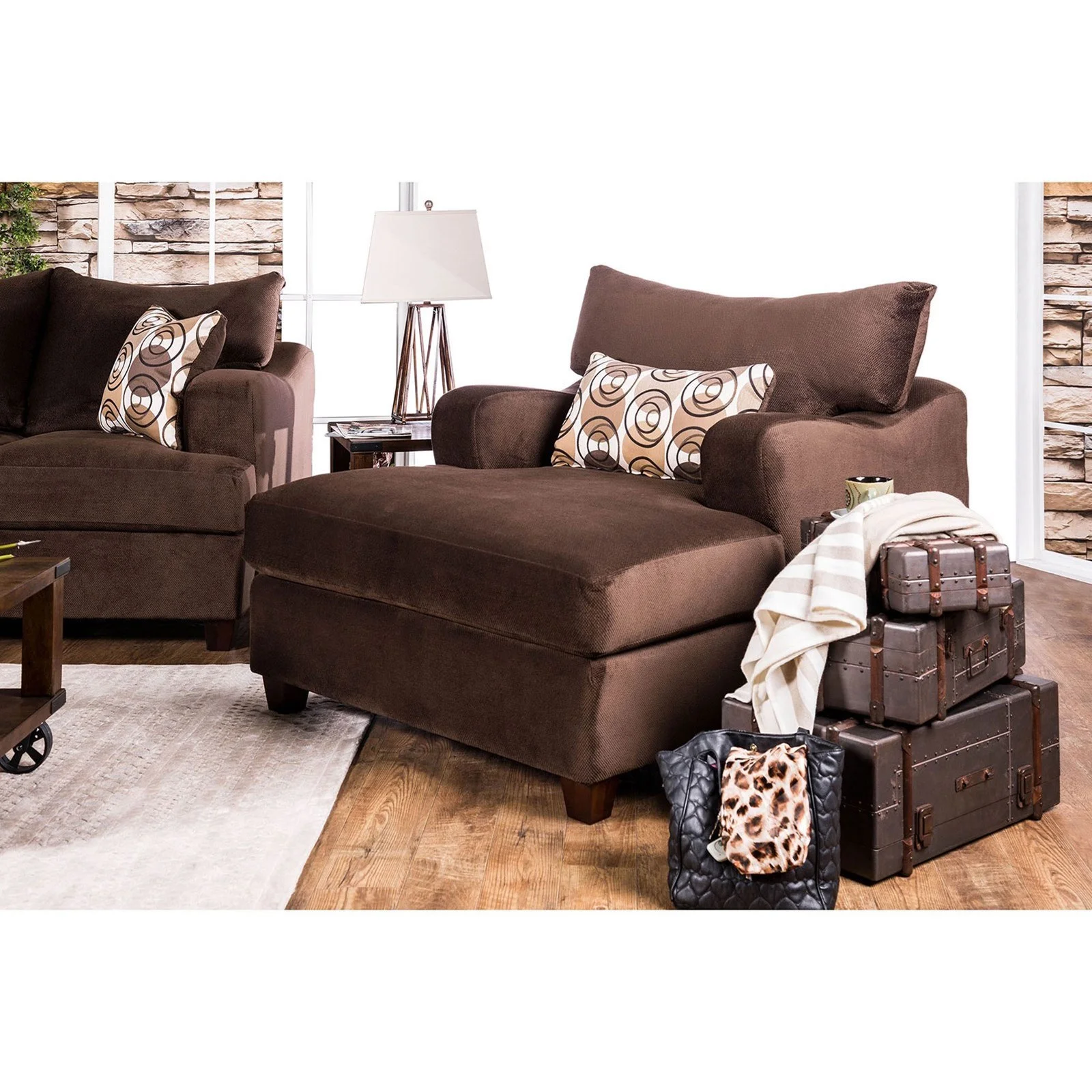 Furniture of America Wessington SM6131CH Casual Chair & Half with