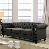 Traditional Chesterfield Sofa with Nailheads