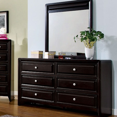 Dresser and Mirror Combination