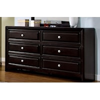 Transitional Dresser with 6 Drawers