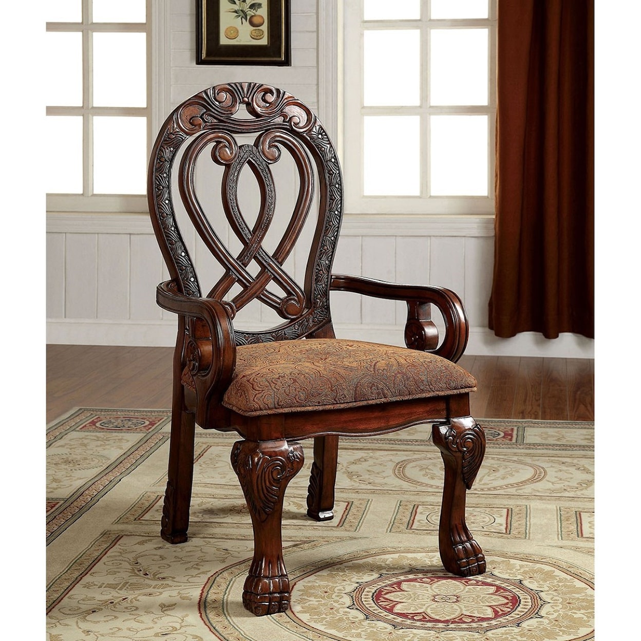 Furniture of America - FOA Wyndmere Set of Two Arm Chairs