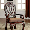 Furniture of America Wyndmere Set of Two Arm Chairs