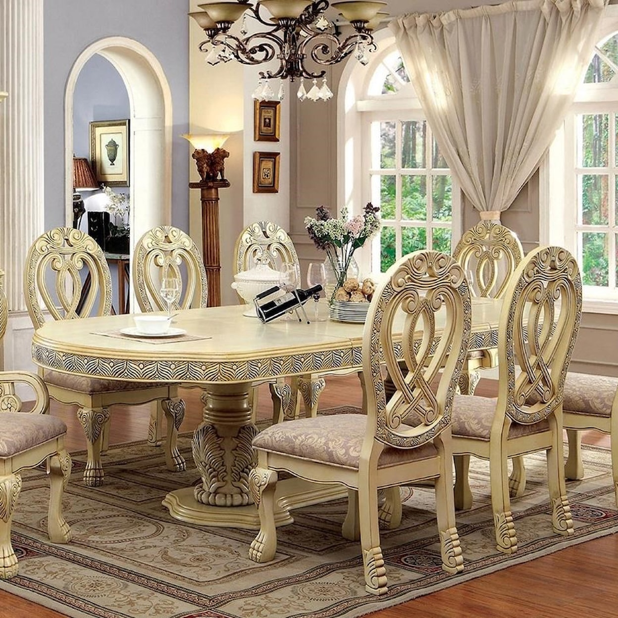 Furniture of America Wyndmere Dining Table