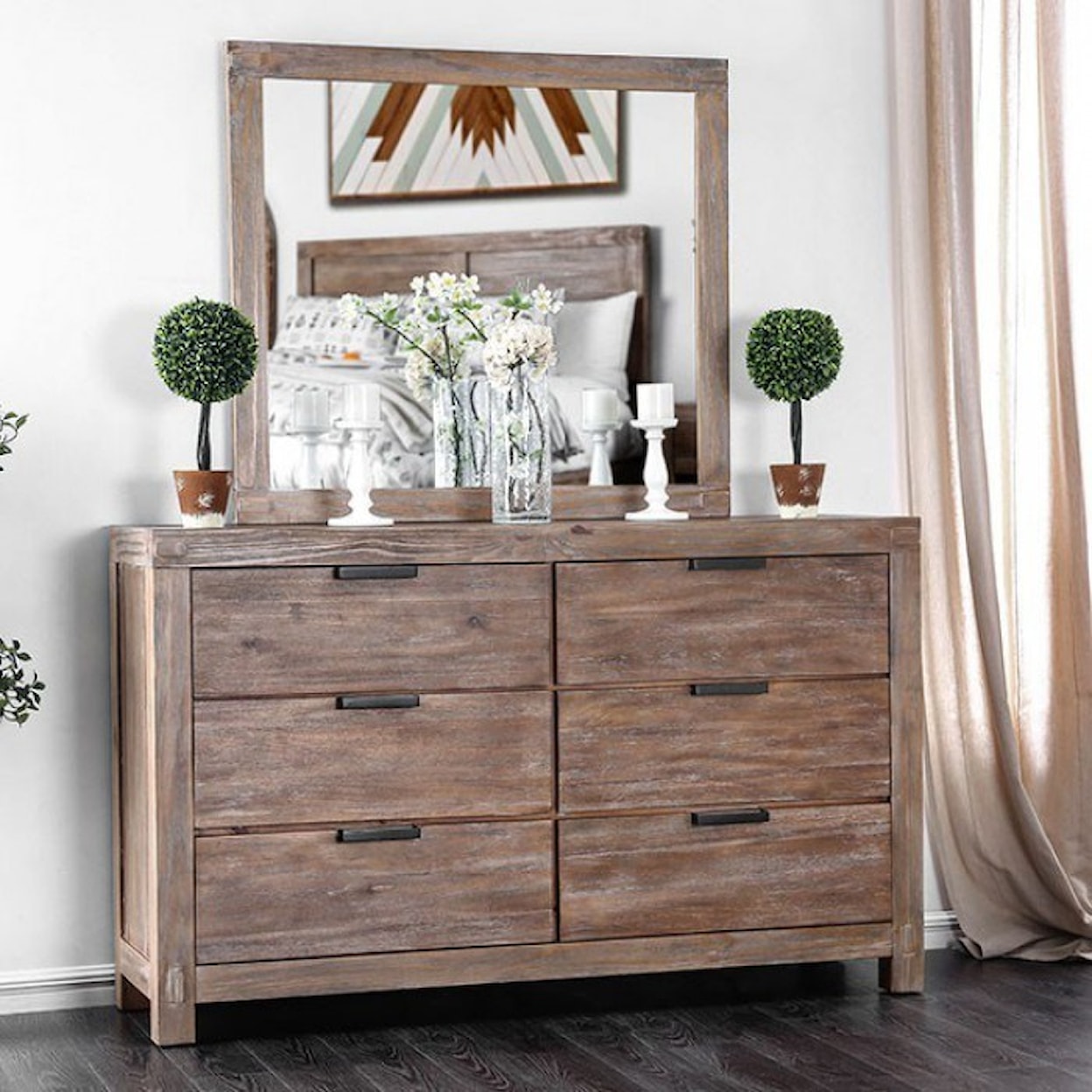 FUSA Wynton Dresser and Mirror