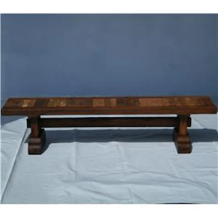 Casual Wood Bench