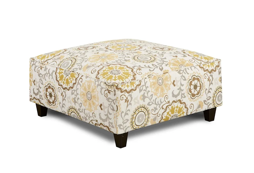 3110 ROMERO STERLING (REVOLUTION) Cocktail Ottoman by Fusion Furniture at Esprit Decor Home Furnishings