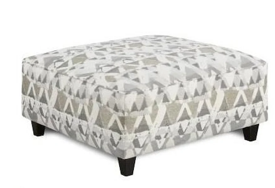2000 ALTON SILVER Cocktail Ottoman by Fusion Furniture at Rooms and Rest