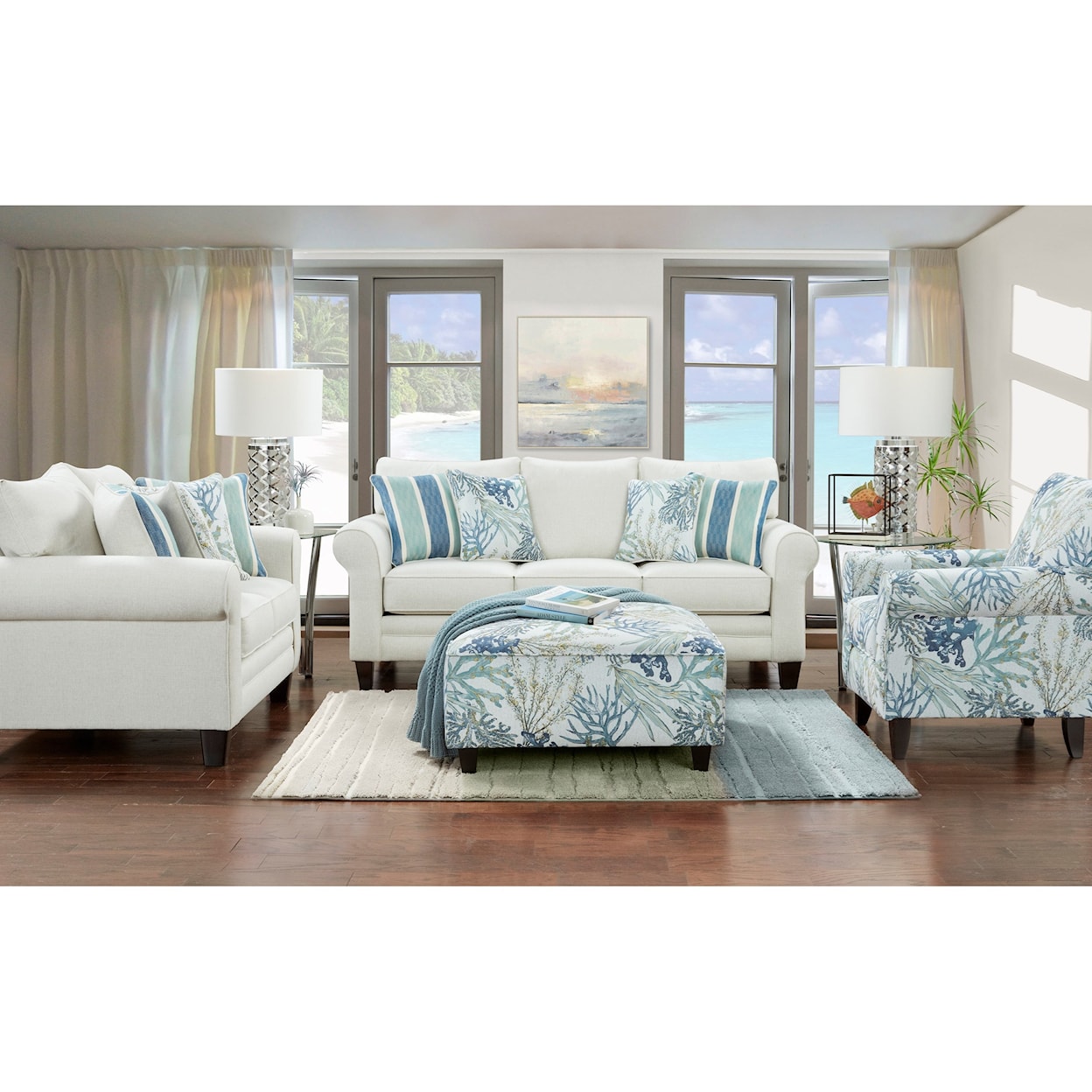 Fusion Furniture 1140 GRANDE GLACIER (REVOLUTION) Living Room Group