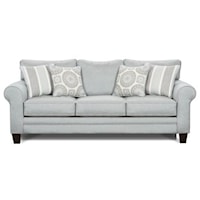 Transitional Sofa in Performance Fabric
