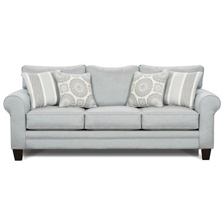 Transitional Sofa in Performance Fabric