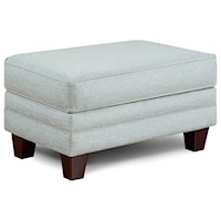 Transitional Accent Ottoman in Performance Fabric
