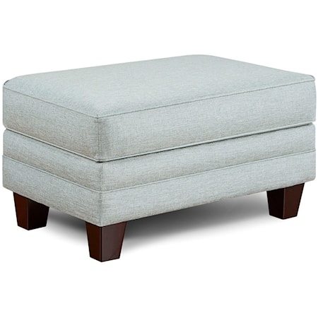 Transitional Accent Ottoman in Performance Fabric