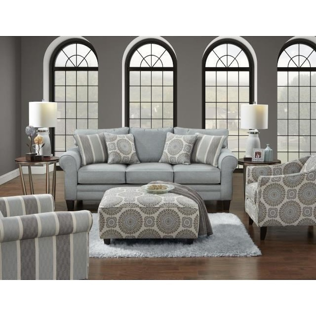 Fusion Furniture 1140 GRANDE MIST (REVOLUTION) Sleeper Sofa 