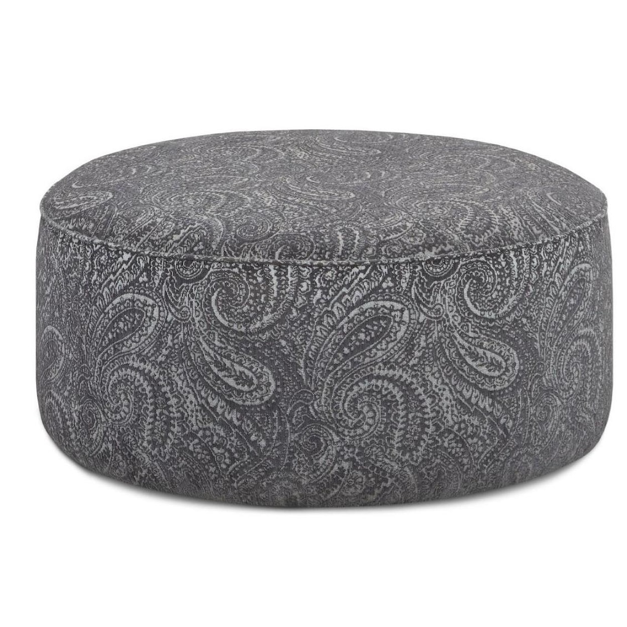 Fusion Furniture 2531-00 SWEATER BONE (REVOLUTION) Cocktail Ottoman