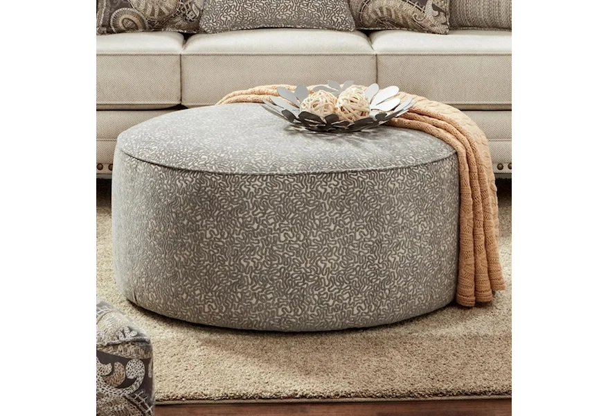 2820-KP CARYS DOE Cocktail Ottoman by Fusion Furniture at Esprit Decor Home Furnishings