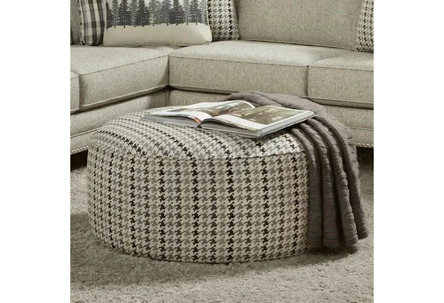 2531-21 PAPERCHASE BERBER (REVOLUTION) Cocktail Ottoman by Fusion Furniture at Howell Furniture