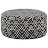 Fusion Furniture 1170 POPSTITCH SHELL (LIVESMART) Cocktail Ottoman