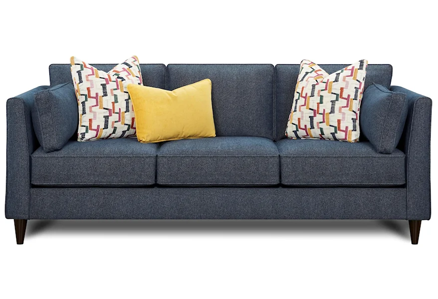 17-00KP THERON INDIGO Sofa by Fusion Furniture at Esprit Decor Home Furnishings