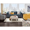 Fusion Furniture 17-00KP THERON INDIGO Sofa