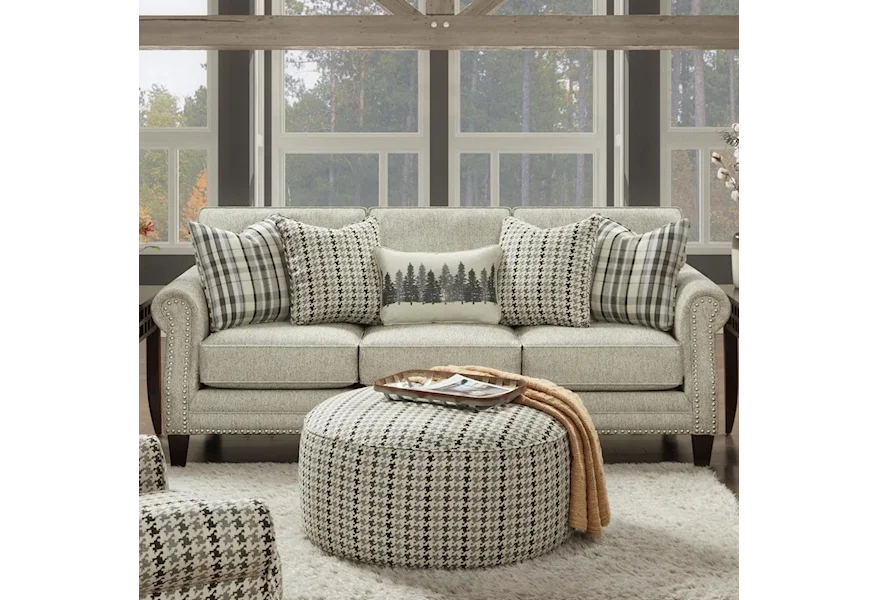 2531-21 PAPERCHASE BERBER (REVOLUTION) Sofa by Fusion Furniture at Wilson's Furniture