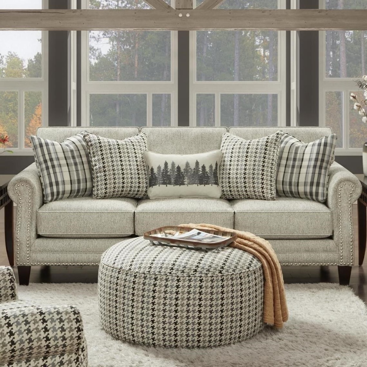 Fusion Furniture 2531-21 PAPERCHASE BERBER (REVOLUTION) Sofa