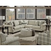 Fusion Furniture 2531-21 PAPERCHASE BERBER (REVOLUTION) 4-Seat Sectional Sofa