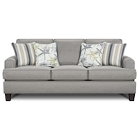 Contemporary Sofa with Small Track Arms