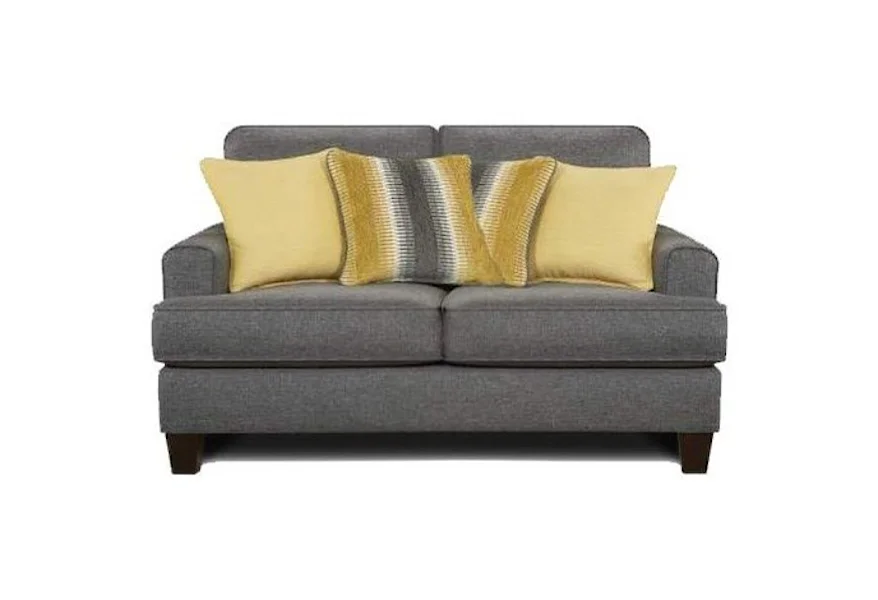 2600 Maxwell Gray Loveseat by Fusion Furniture at Furniture Barn