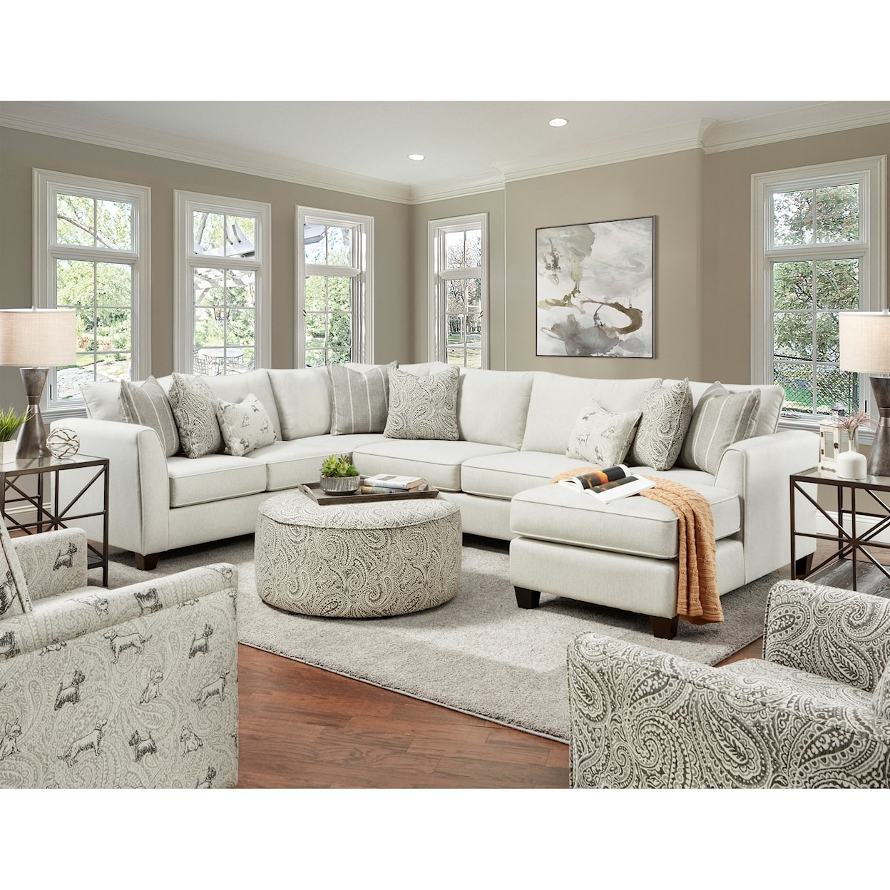 Fusion Furniture 28 HOMECOMING STONE (REVOLUTION) Living Room Group