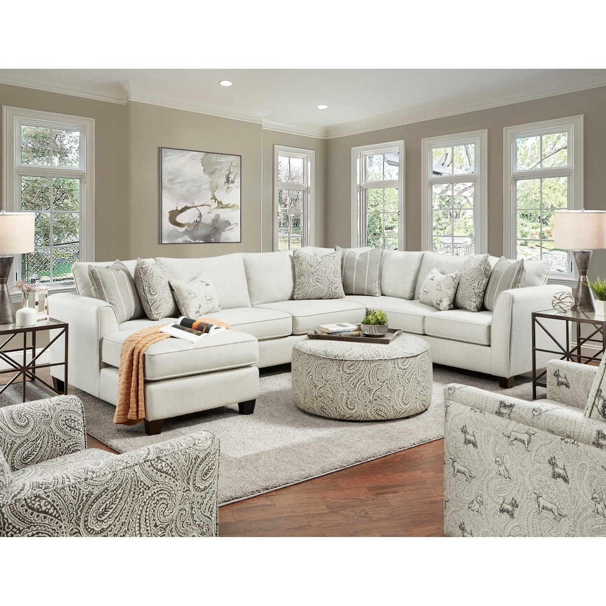 Fusion Furniture 28 HOMECOMING STONE (REVOLUTION) Living Room Group