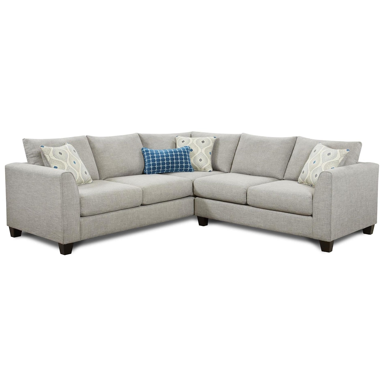 Fusion Furniture 2806 PARADIGM QUARTZ 2-Piece Sectional