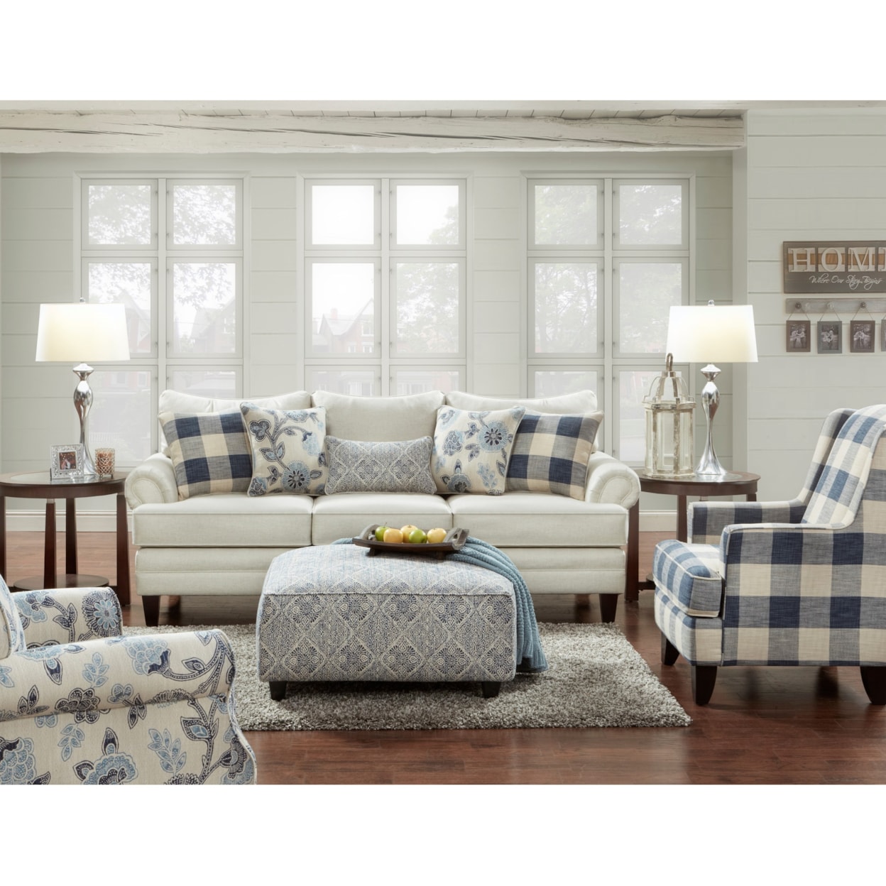 Fusion Furniture 2810-KP CATALINA LINEN Stationary Living Room Group