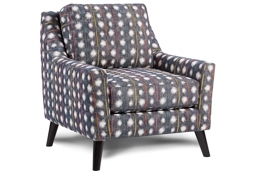 17-00KP THERON INDIGO Accent Chair by Fusion Furniture at Esprit Decor Home Furnishings
