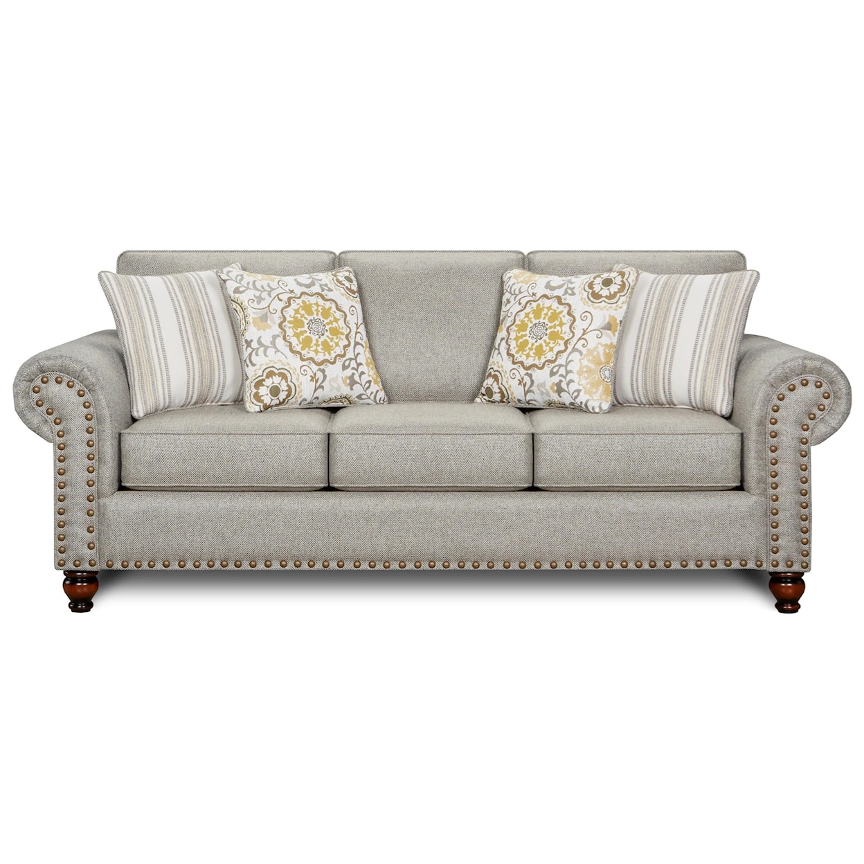 Fusion Furniture 3110 ROMERO STERLING (REVOLUTION) Sofa