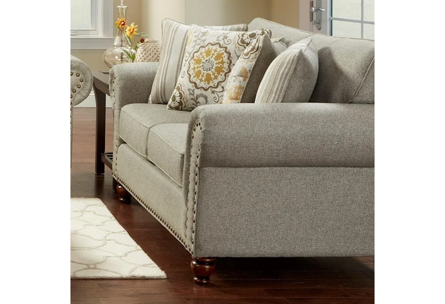 3110 ROMERO STERLING (REVOLUTION) Loveseat by Fusion Furniture at Comforts of Home