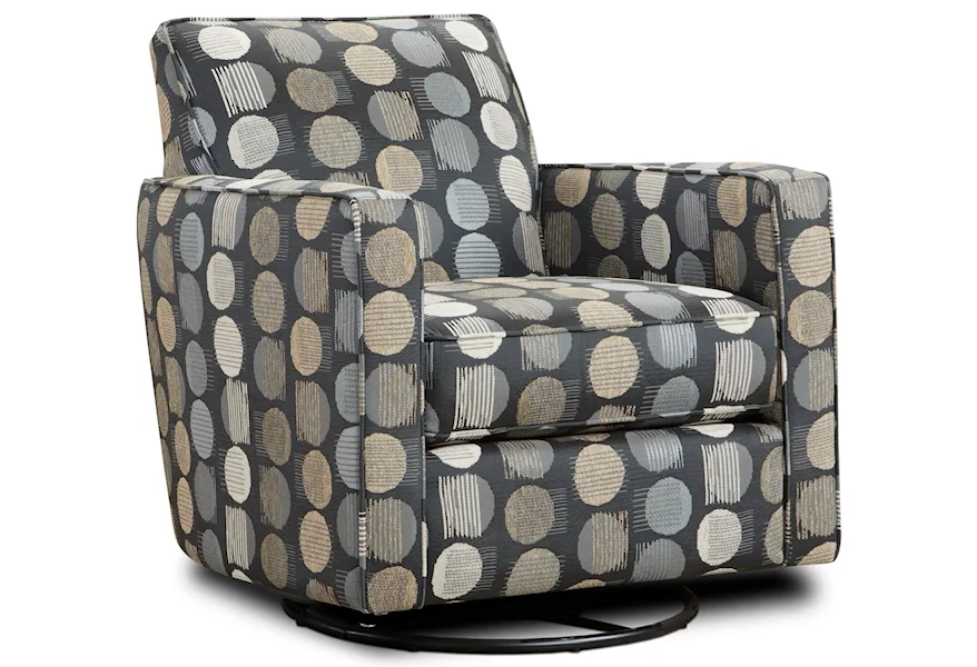 2000 HANDWOVEN LINEN Swivel Glider Chair by Fusion Furniture at Prime Brothers Furniture