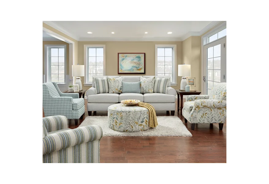 4200-KP THRILLIST FOG (SUSTAIN) Stationary Living Room Group by VFM Signature at Virginia Furniture Market