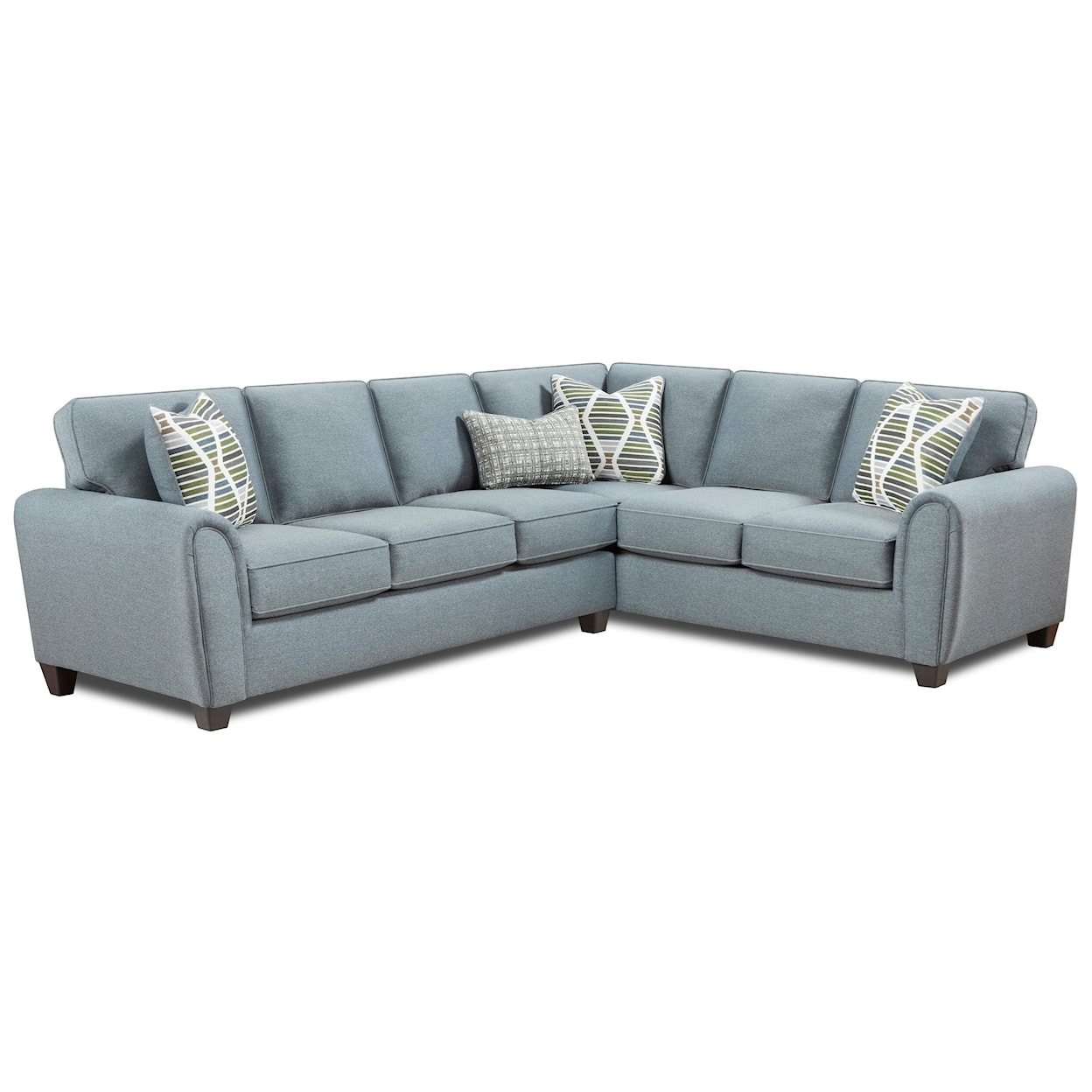 Fusion Furniture 49-00KP MACARENA MARINE (REVOLUTION) 2-Piece L-Shape Sectional