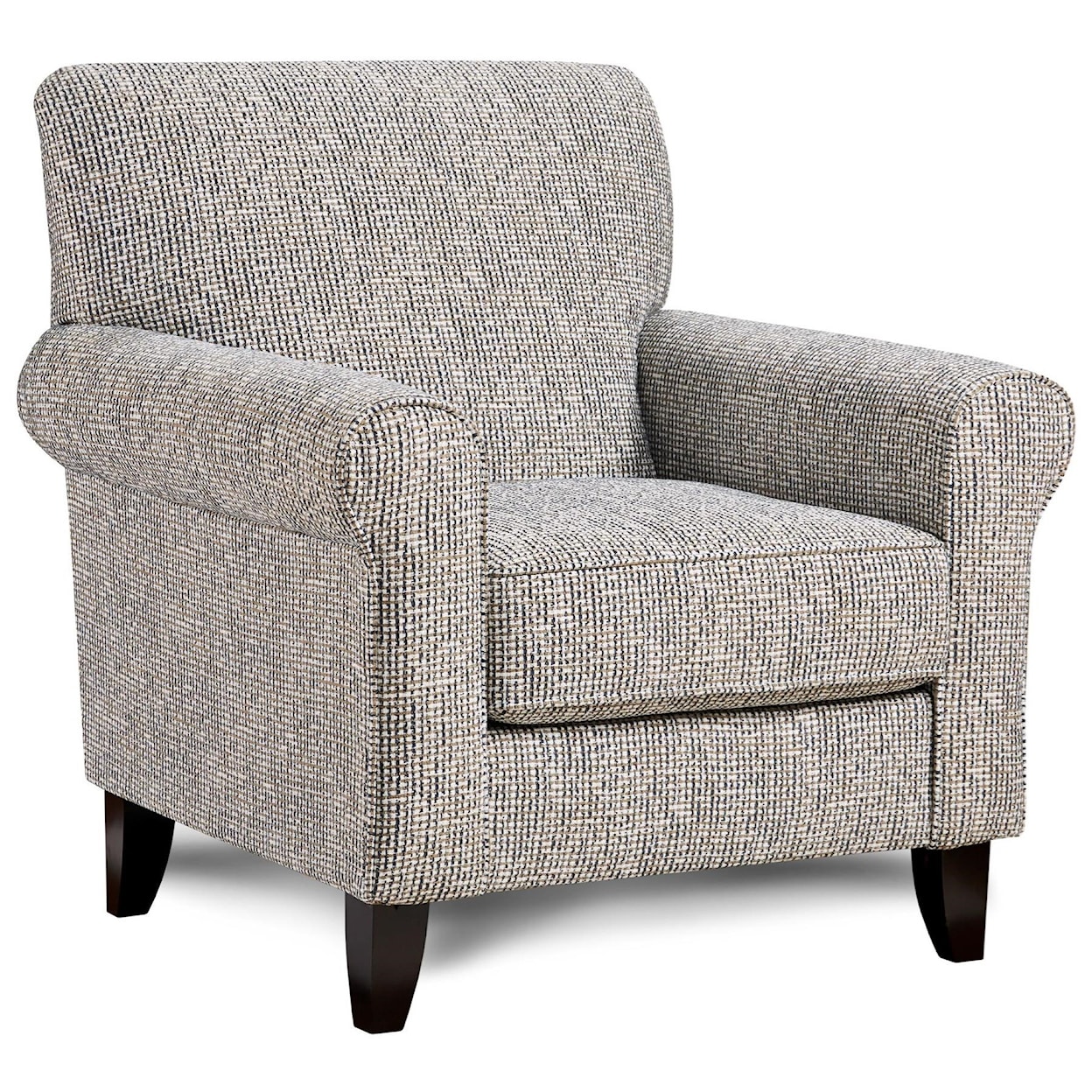 Fusion Furniture 2820KP BATES CHARCOAL Accent Chair
