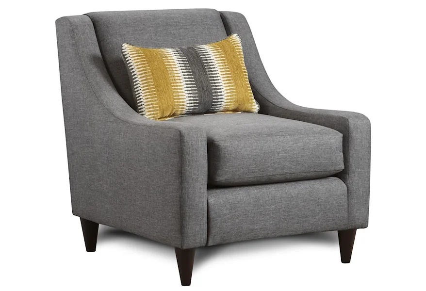 2600 Maxwell Gray Chair by Fusion Furniture at Howell Furniture
