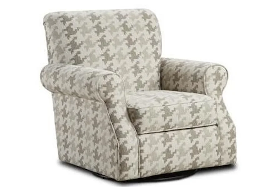 4480-KP BASIC WOOL (REVOLUTION) Swivel Chair by Fusion Furniture at Wilson's Furniture