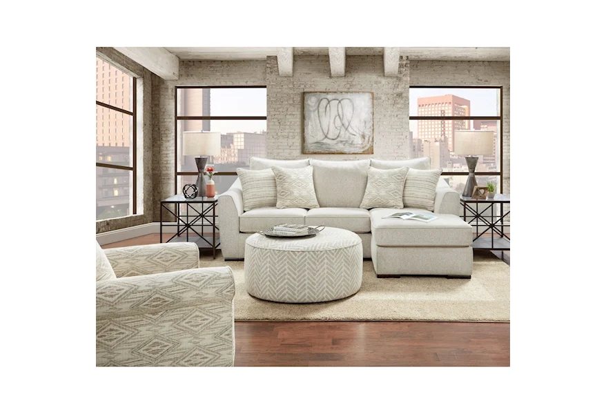9778 VIBRANT VISION OATMEAL Living Room Group by Fusion Furniture at Rooms and Rest