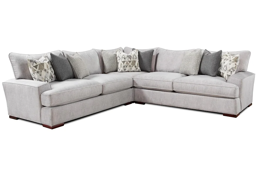 2000 ALTON SILVER L-Shaped Sectional by Fusion Furniture at Z & R Furniture