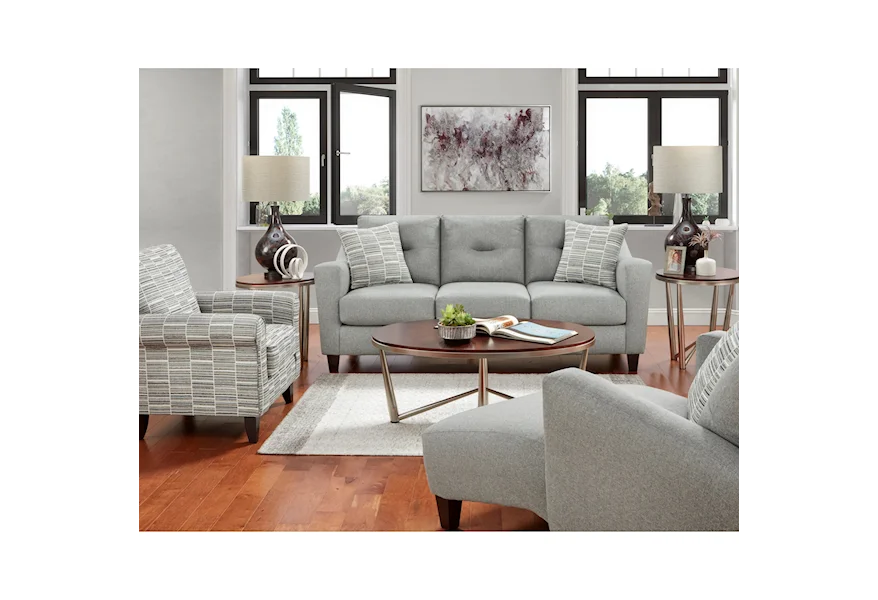 8210 TNT CHARCOAL Living Room Group by VFM Signature at Virginia Furniture Market